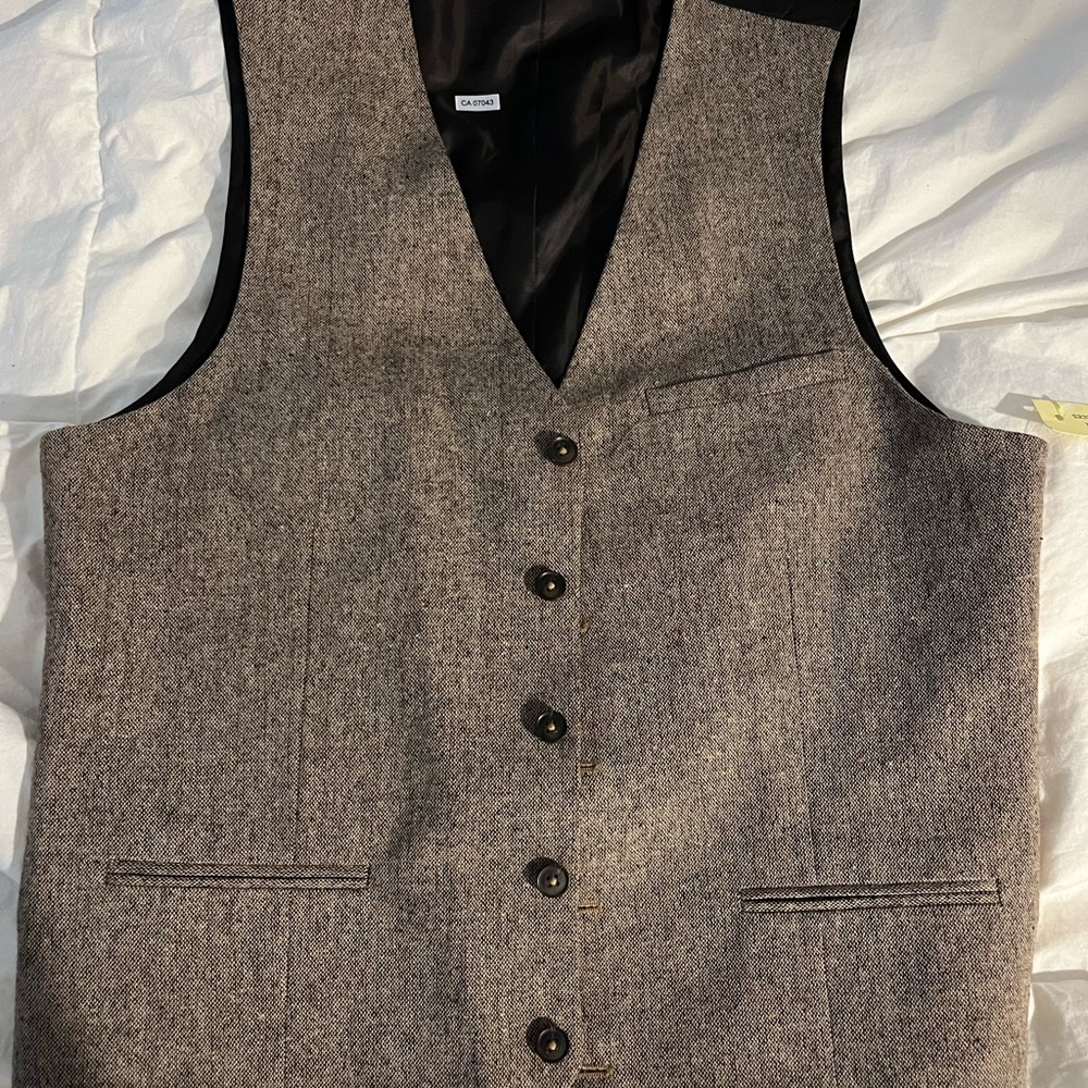 Men's Brown Waistcoat Vest